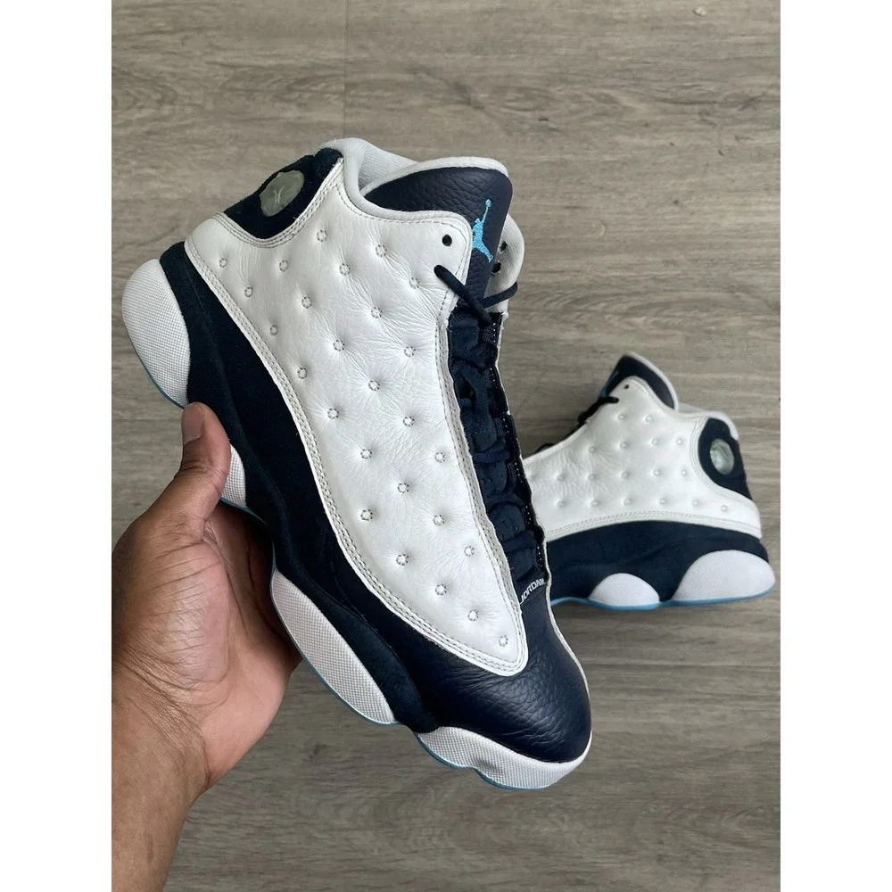 Size 10- Jordan 13 Obsidian Powder Blue 414571-144